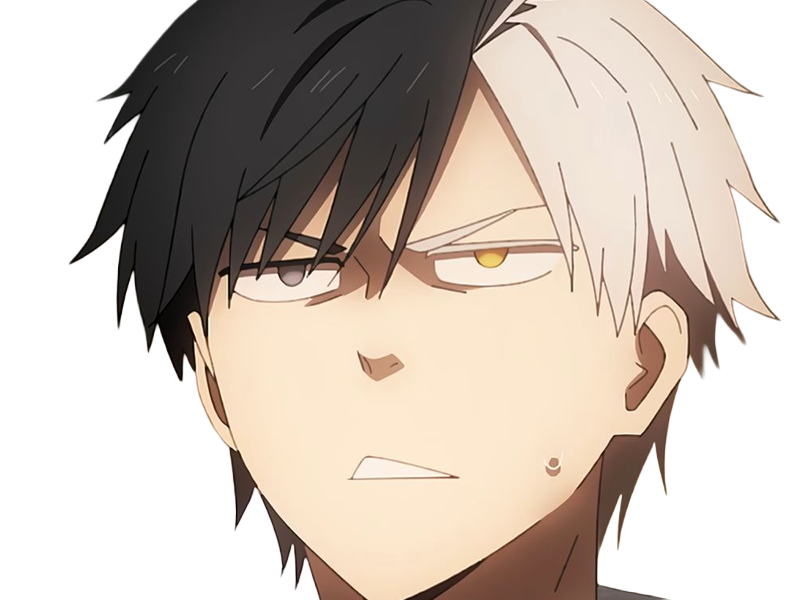 haruka sakura othello wind breaker anime manga protagoniste delinquant combattant lyceen homme cheveux-noirs-blancs yeux-gris-jaunes bicolor