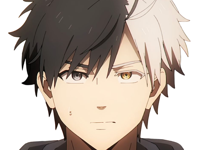 haruka sakura othello wind breaker anime manga protagoniste delinquant combattant lyceen homme cheveux-noirs-blancs yeux-gris-jaunes bicolor
