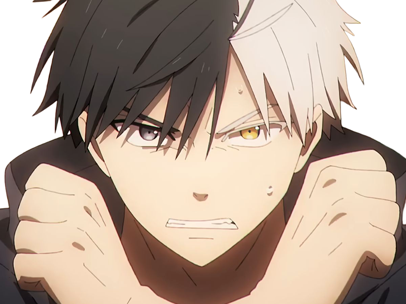 haruka sakura othello wind breaker anime manga protagoniste delinquant combattant lyceen homme cheveux-noirs-blancs yeux-gris-jaunes bicolor