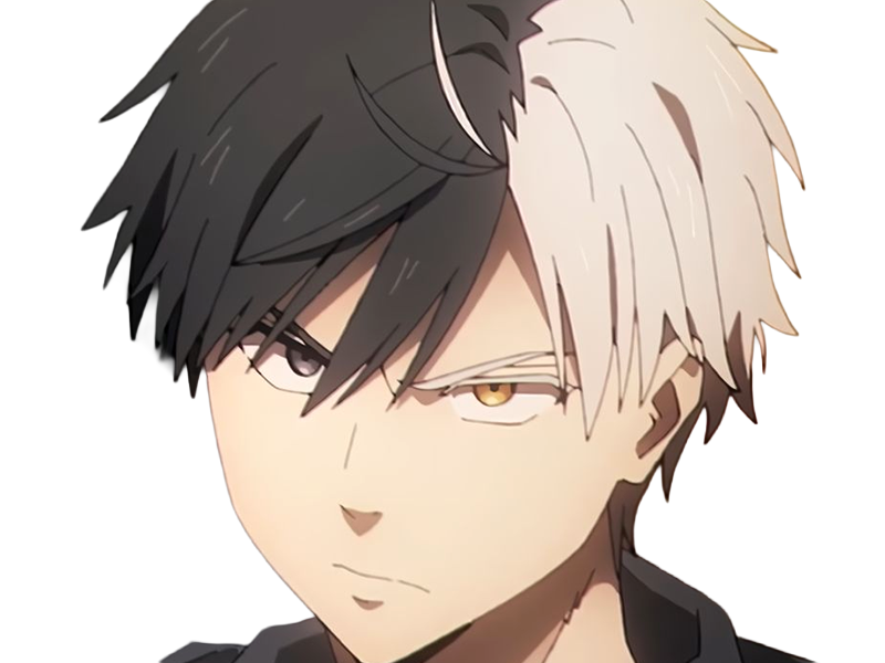 haruka sakura othello wind breaker anime manga protagoniste delinquant combattant lyceen homme cheveux-noirs-blancs yeux-gris-jaunes bicolor