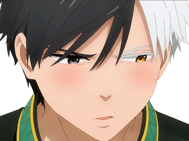 haruka sakura othello wind breaker anime manga protagoniste delinquant combattant lyceen homme cheveux-noirs-blancs yeux-gris-jaunes bicolor