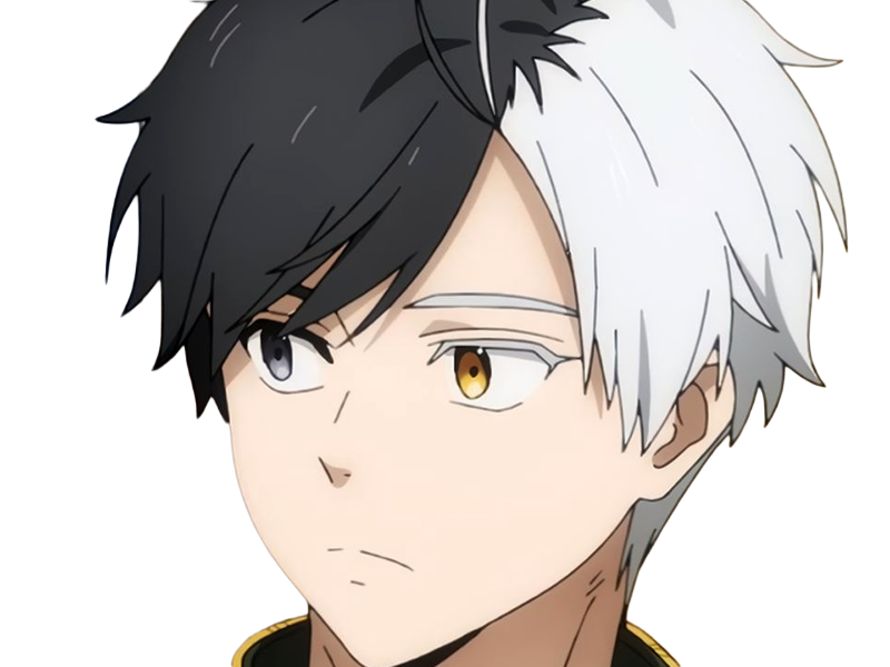 haruka sakura othello wind breaker anime manga protagoniste delinquant combattant lyceen homme cheveux-noirs-blancs yeux-gris-jaunes bicolor