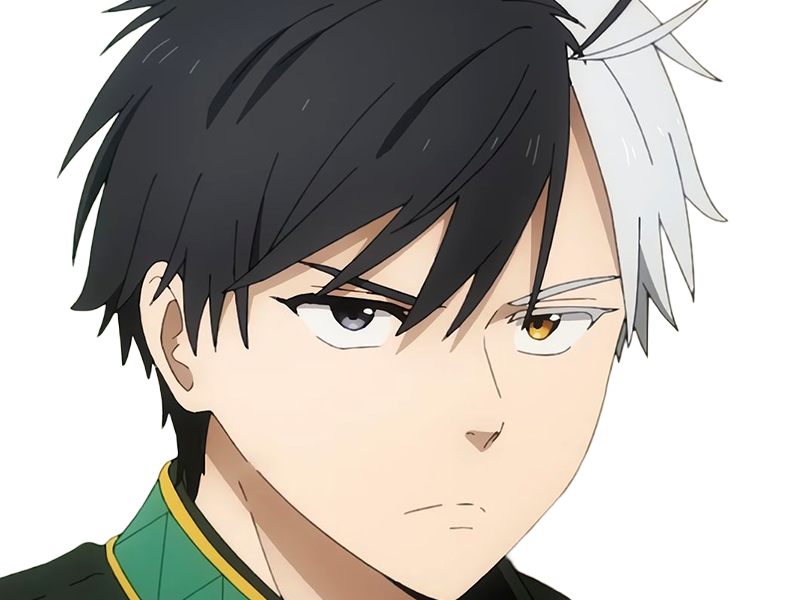 haruka sakura othello wind breaker anime manga protagoniste delinquant combattant lyceen homme cheveux-noirs-blancs yeux-gris-jaunes bicolor