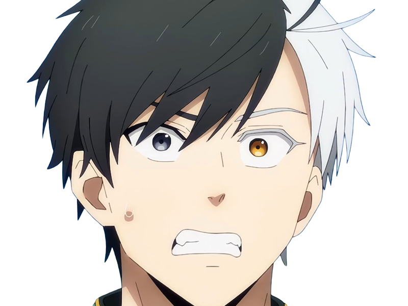 haruka sakura othello wind breaker anime manga protagoniste delinquant combattant lyceen homme cheveux-noirs-blancs yeux-gris-jaunes bicolor