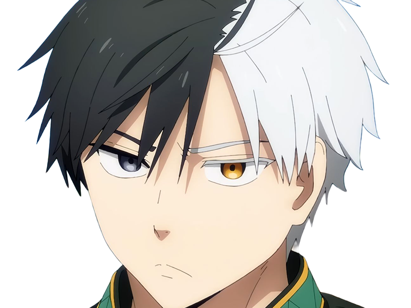 Sticker haruka sakura othello wind breaker anime manga protagoniste delinquant combattant lyceen homme cheveux noirs blancs yeux gris jaunes bicolor par Dark-63