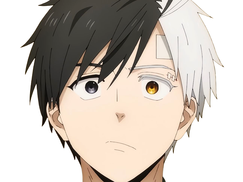 Sticker haruka sakura othello wind breaker anime manga protagoniste delinquant combattant lyceen homme cheveux noirs blancs yeux gris jaunes bicolor par Dark-63