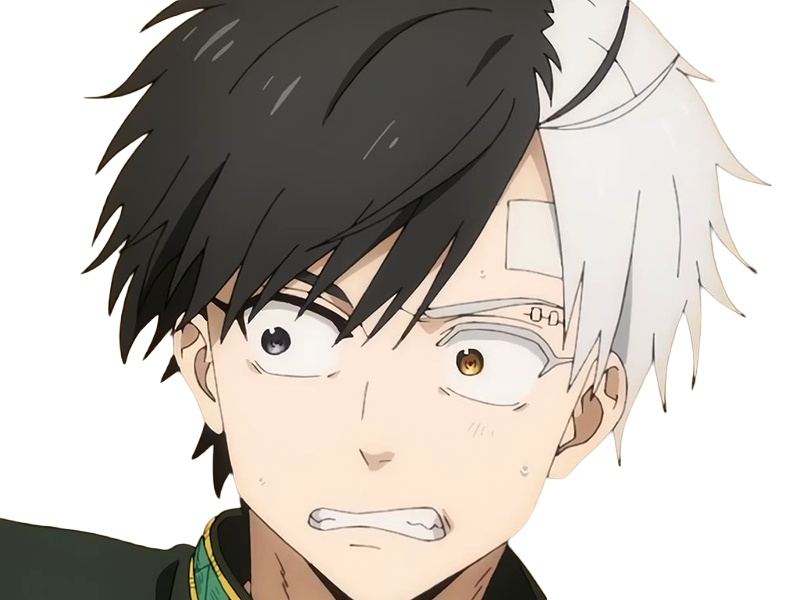 Sticker haruka sakura othello wind breaker anime manga protagoniste delinquant combattant lyceen homme cheveux noirs blancs yeux gris jaunes bicolor par Dark-63