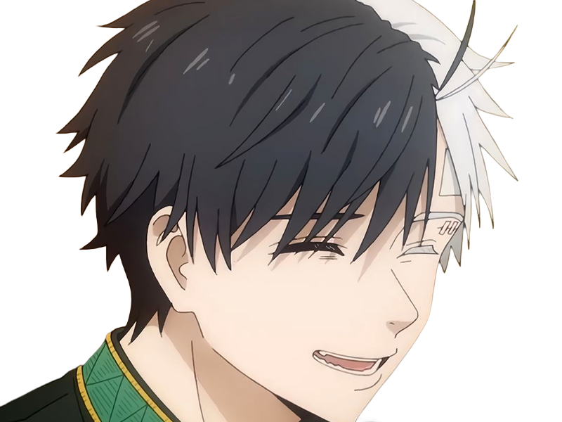 Sticker haruka sakura othello wind breaker anime manga protagoniste delinquant combattant lyceen homme cheveux noirs blancs yeux gris jaunes bicolor par Dark-63