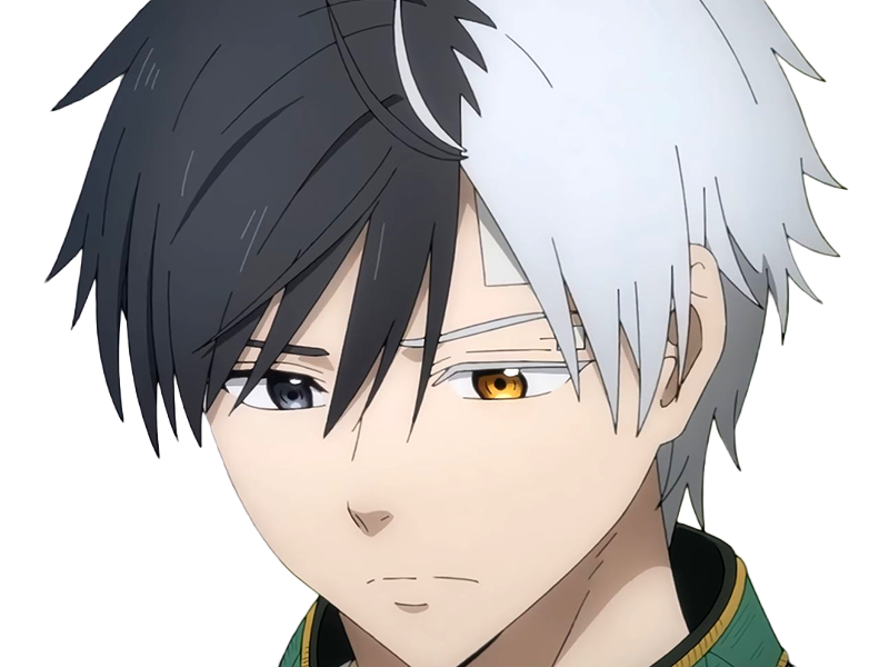 Sticker haruka sakura othello wind breaker anime manga protagoniste delinquant combattant lyceen homme cheveux noirs blancs yeux gris jaunes bicolor par Dark-63