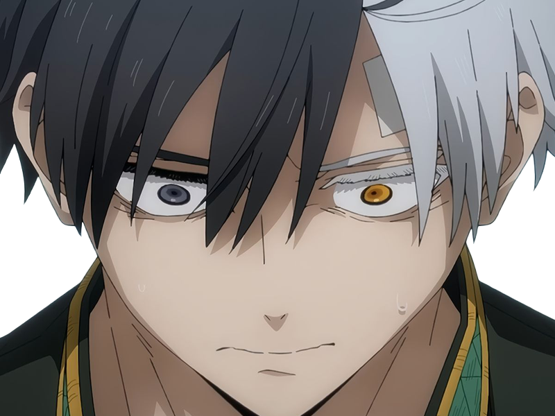 haruka sakura othello wind breaker anime manga protagoniste delinquant combattant lyceen homme cheveux-noirs-blancs yeux-gris-jaunes bicolor