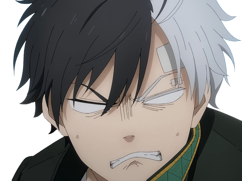 Sticker haruka sakura othello wind breaker anime manga protagoniste delinquant combattant lyceen homme cheveux noirs blancs yeux gris jaunes bicolor par Dark-63