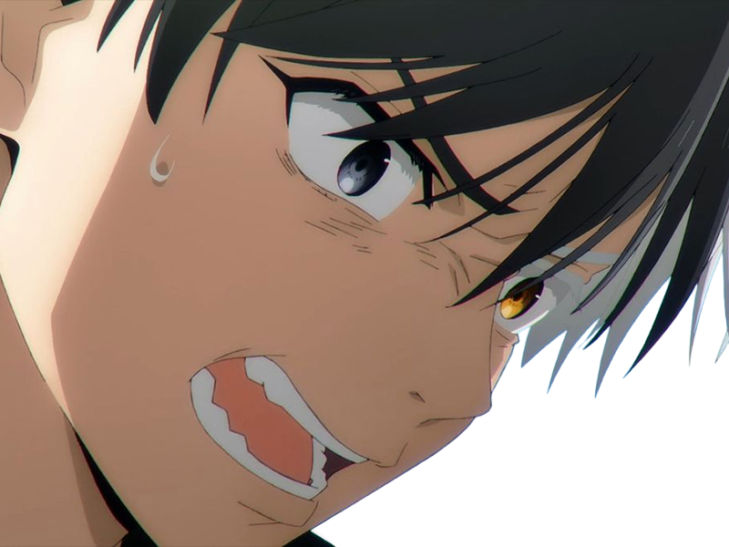 Sticker haruka sakura othello wind breaker anime manga protagoniste delinquant combattant lyceen homme cheveux noirs blancs yeux gris jaunes bicolor par Dark-63
