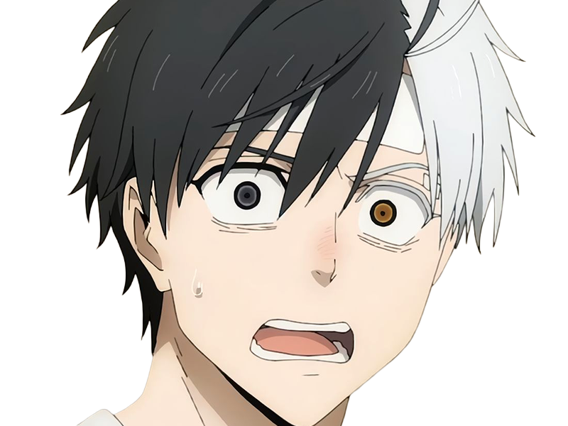 Sticker haruka sakura othello wind breaker anime manga protagoniste delinquant combattant lyceen homme cheveux noirs blancs yeux gris jaunes bicolor par Dark-63