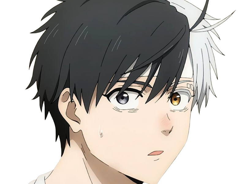 Sticker haruka sakura othello wind breaker anime manga protagoniste delinquant combattant lyceen homme cheveux noirs blancs yeux gris jaunes bicolor par Dark-63