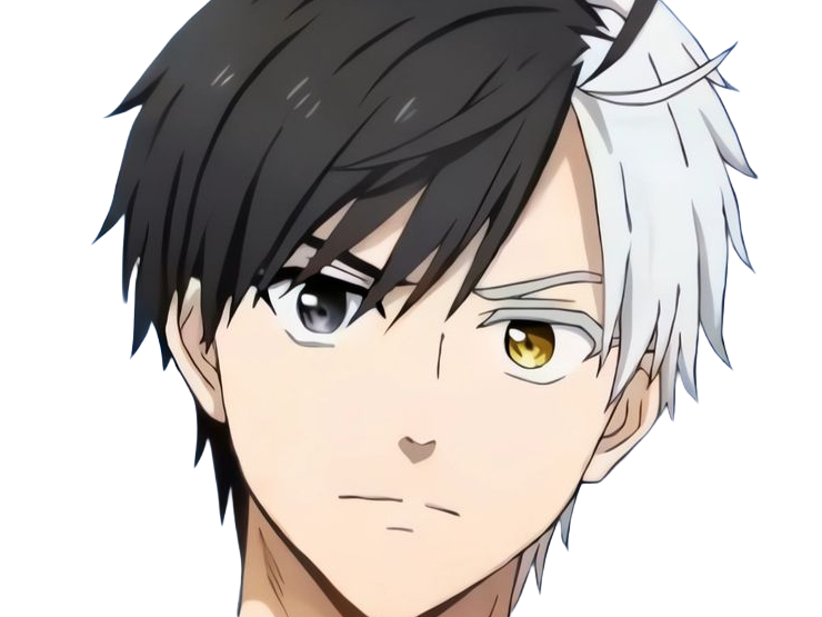 Sticker haruka sakura othello wind breaker anime manga protagoniste delinquant combattant lyceen homme cheveux noirs blancs yeux gris jaunes bicolor par Dark-63