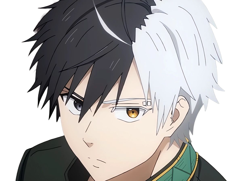 haruka sakura othello wind breaker anime manga protagoniste delinquant combattant lyceen homme cheveux-noirs-blancs yeux-gris-jaunes bicolor