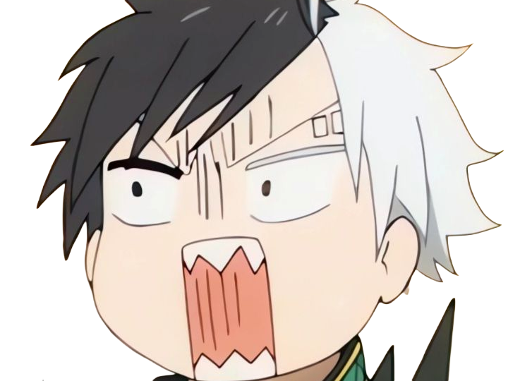Sticker haruka sakura othello wind breaker anime manga protagoniste delinquant combattant lyceen homme cheveux noirs blancs yeux gris jaunes bicolor par Dark-63