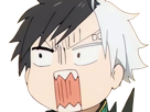 haruka sakura othello wind breaker anime manga protagoniste delinquant combattant lyceen homme cheveux noirs blancs yeux gris jaunes bicolor