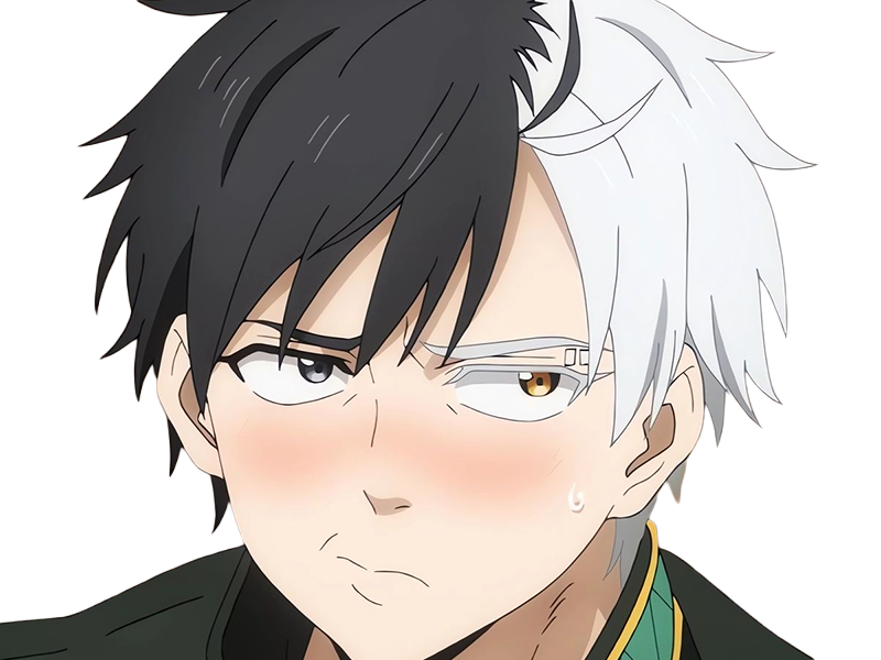 Sticker haruka sakura othello wind breaker anime manga protagoniste delinquant combattant lyceen homme cheveux noirs blancs yeux gris jaunes bicolor par Dark-63