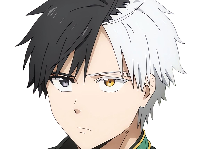 Sticker haruka sakura othello wind breaker anime manga protagoniste delinquant combattant lyceen homme cheveux noirs blancs yeux gris jaunes bicolor par Dark-63