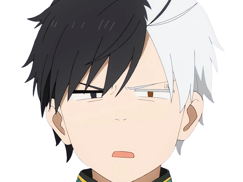 Sticker haruka sakura othello wind breaker anime manga protagoniste delinquant combattant lyceen homme cheveux noirs blancs yeux gris jaunes bicolor par Dark-63