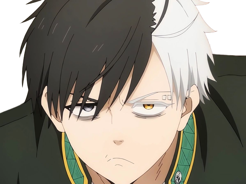 Sticker haruka sakura othello wind breaker anime manga protagoniste delinquant combattant lyceen homme cheveux noirs blancs yeux gris jaunes bicolor par Dark-63