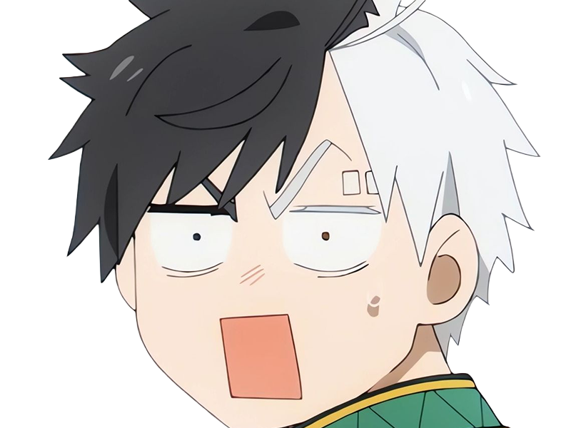 Sticker haruka sakura othello wind breaker anime manga protagoniste delinquant combattant lyceen homme cheveux noirs blancs yeux gris jaunes bicolor par Dark-63