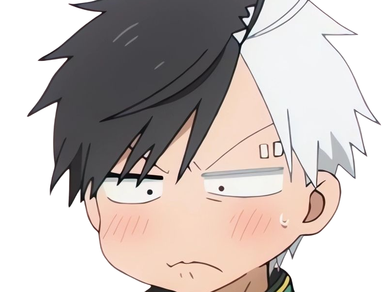 Sticker haruka sakura othello wind breaker anime manga protagoniste delinquant combattant lyceen homme cheveux noirs blancs yeux gris jaunes bicolor par Dark-63