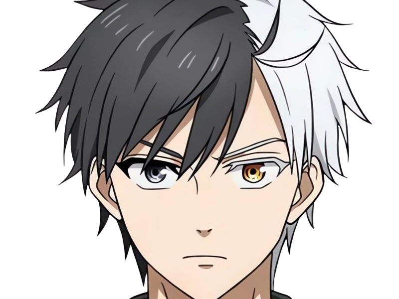 Sticker haruka sakura othello wind breaker anime manga protagoniste delinquant combattant lyceen homme cheveux noirs blancs yeux gris jaunes bicolor par Dark-63