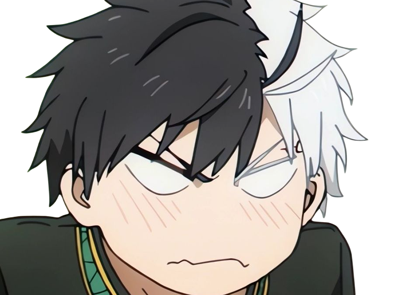 Sticker haruka sakura othello wind breaker anime manga protagoniste delinquant combattant lyceen homme cheveux noirs blancs yeux gris jaunes bicolor par Dark-63