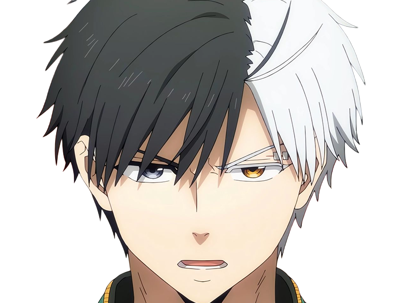 Sticker haruka sakura othello wind breaker anime manga protagoniste delinquant combattant lyceen homme cheveux noirs blancs yeux gris jaunes bicolor par Dark-63