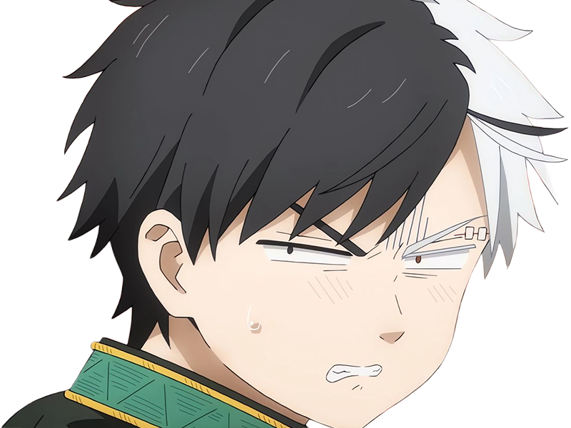 Sticker haruka sakura othello wind breaker anime manga protagoniste delinquant combattant lyceen homme cheveux noirs blancs yeux gris jaunes bicolor par Dark-63