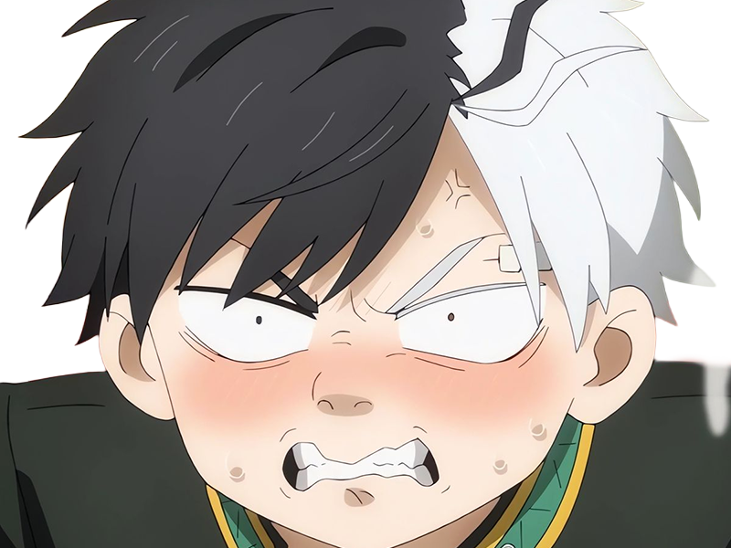 Sticker haruka sakura othello wind breaker anime manga protagoniste delinquant combattant lyceen homme cheveux noirs blancs yeux gris jaunes bicolor par Dark-63