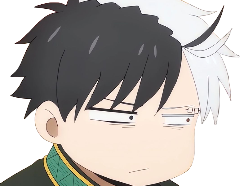 Sticker haruka sakura othello wind breaker anime manga protagoniste delinquant combattant lyceen homme cheveux noirs blancs yeux gris jaunes bicolor par Dark-63