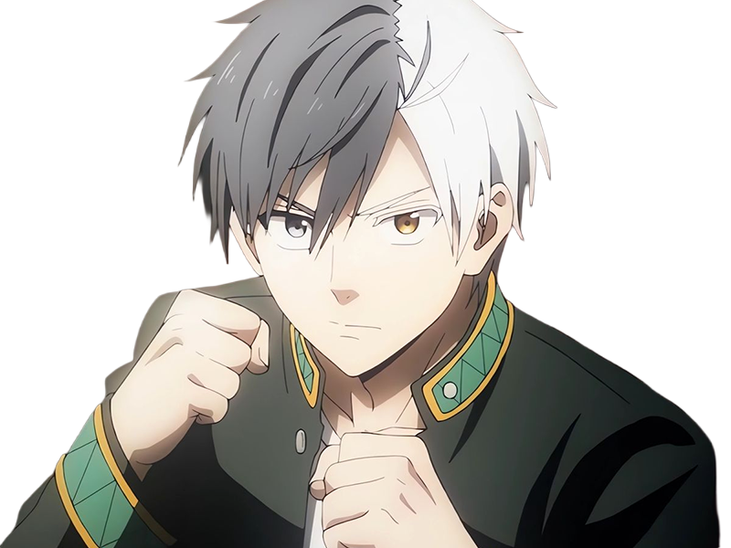 Sticker haruka sakura othello wind breaker anime manga protagoniste delinquant combattant lyceen homme cheveux noirs blancs yeux gris jaunes bicolor par Dark-63