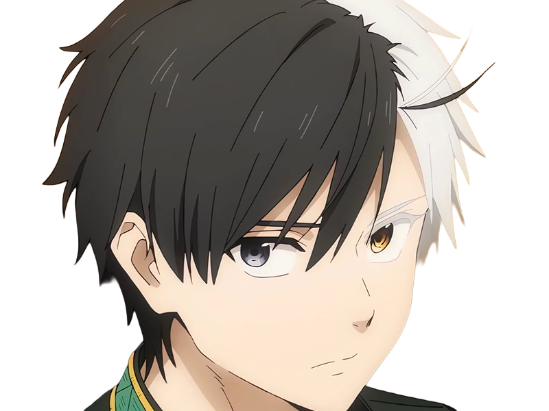 Sticker haruka sakura othello wind breaker anime manga protagoniste delinquant combattant lyceen homme cheveux noirs blancs yeux gris jaunes bicolor par Dark-63