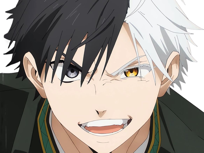 Sticker haruka sakura othello wind breaker anime manga protagoniste delinquant combattant lyceen homme cheveux noirs blancs yeux gris jaunes bicolor par Dark-63