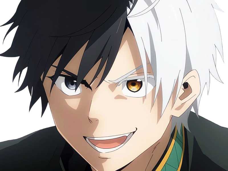 Sticker haruka sakura othello wind breaker anime manga protagoniste delinquant combattant lyceen homme cheveux noirs blancs yeux gris jaunes bicolor par Dark-63