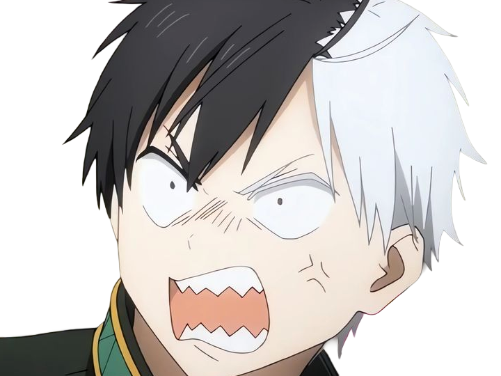Sticker haruka sakura othello wind breaker anime manga protagoniste delinquant combattant lyceen homme cheveux noirs blancs yeux gris jaunes bicolor par Dark-63