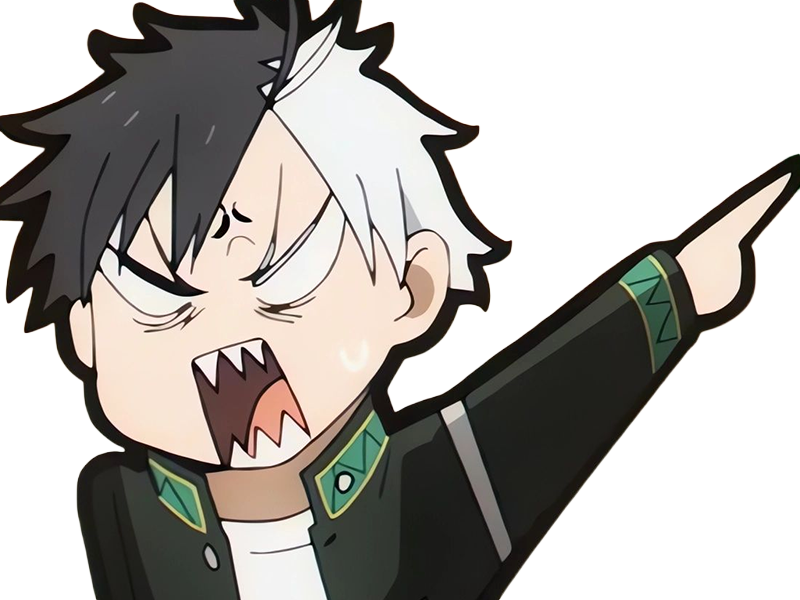 Sticker haruka sakura othello wind breaker anime manga protagoniste delinquant combattant lyceen homme cheveux noirs blancs yeux gris jaunes bicolor par Dark-63