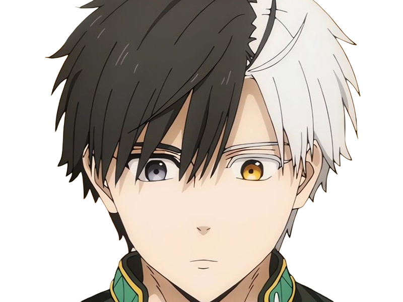 haruka sakura othello wind breaker anime manga protagoniste delinquant combattant lyceen homme cheveux-noirs-blancs yeux-gris-jaunes bicolor