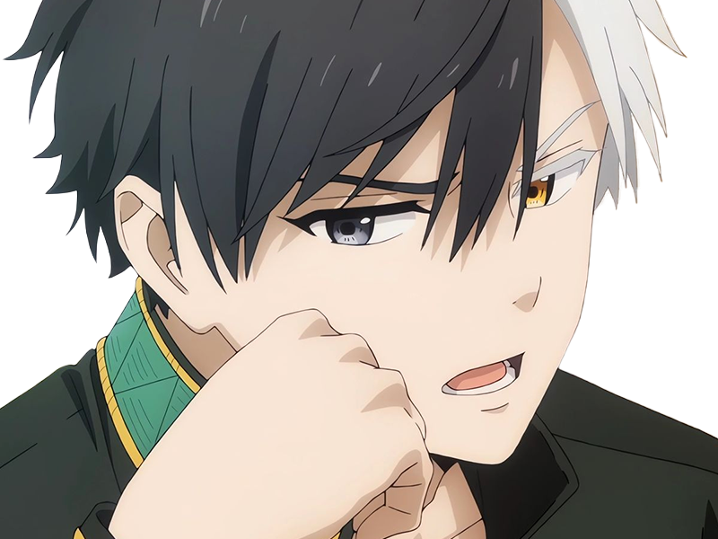 haruka sakura othello wind breaker anime manga protagoniste delinquant combattant lyceen homme cheveux-noirs-blancs yeux-gris-jaunes bicolor