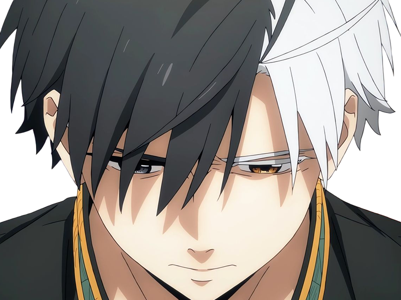 haruka sakura othello wind breaker anime manga protagoniste delinquant combattant lyceen homme cheveux-noirs-blancs yeux-gris-jaunes bicolor