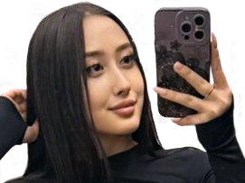 azula akiyama charme asiatique sourire telephone portable