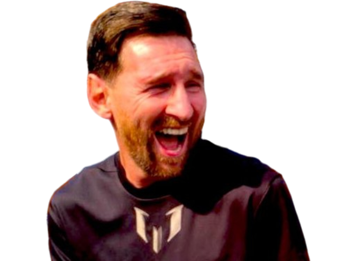 lionel leo messi troll rire rigole rit inde