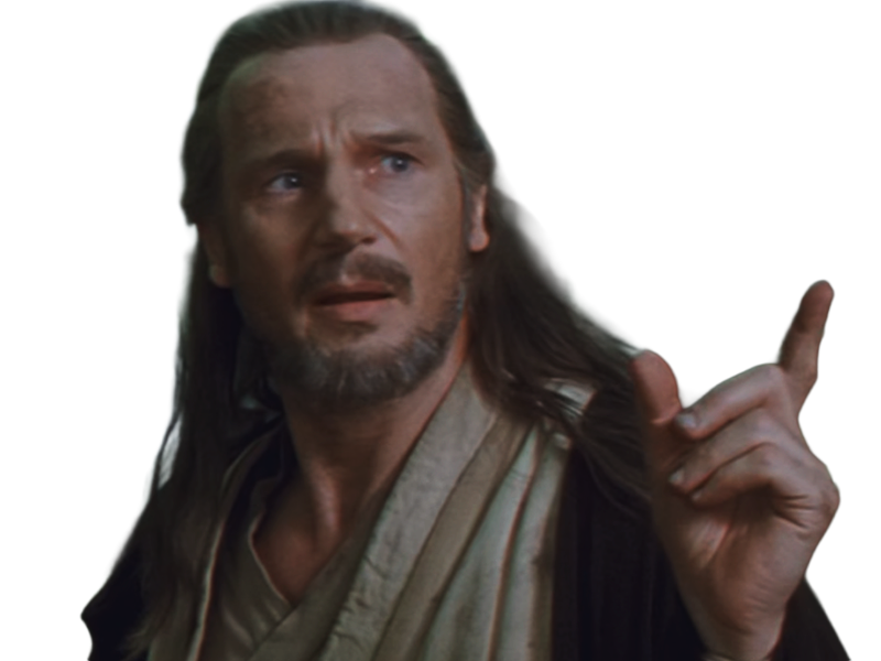 qui-gon jinn star-wars sw episode-i ep1 la-menace-fantome the-phantom-menace maitre jedi gris cheveux-bruns yeux-bleus liam neeson