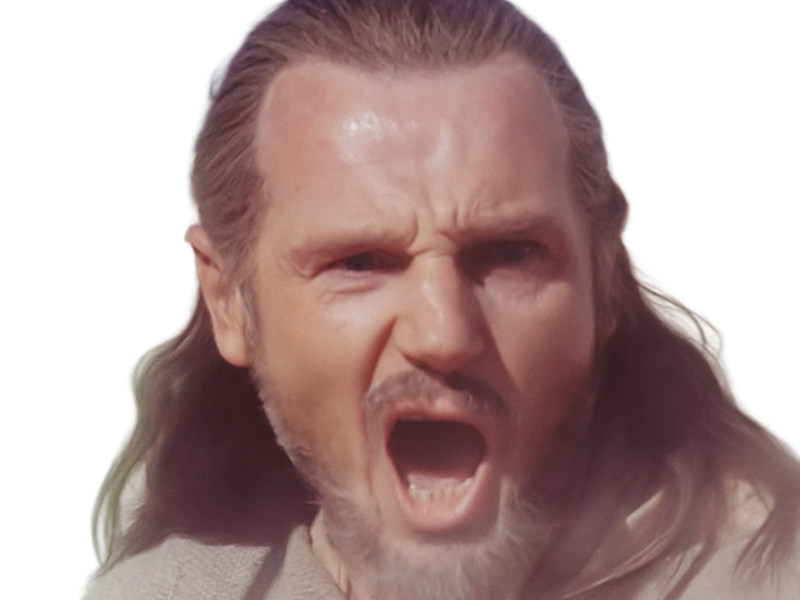 qui-gon jinn star-wars sw episode-i ep1 la-menace-fantome the-phantom-menace maitre jedi gris cheveux-bruns yeux-bleus liam neeson