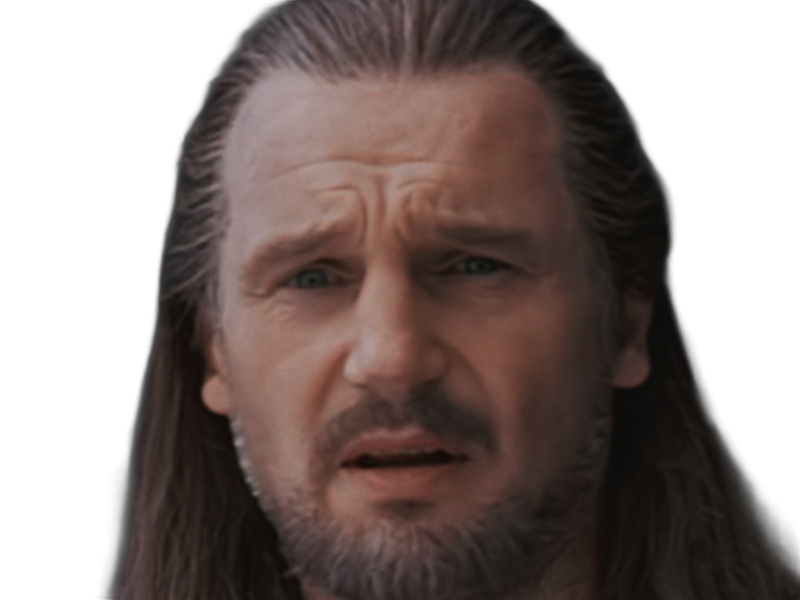 qui-gon jinn star-wars sw episode-i ep1 la-menace-fantome the-phantom-menace maitre jedi gris cheveux-bruns yeux-bleus liam neeson