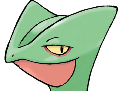 jungko sceptile pokemon 3g hoenn plante moupe nintendo lezard gecko vlt