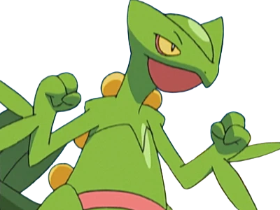 jungko sceptile pokemon 3g hoenn plante moupe nintendo lezard gecko vlt